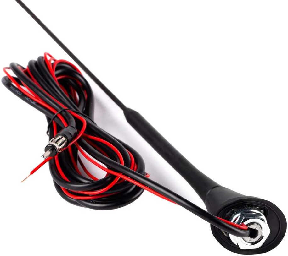 Automobilinė antena 40 cm su stiprintuvu, ANT08 AMIO-01511