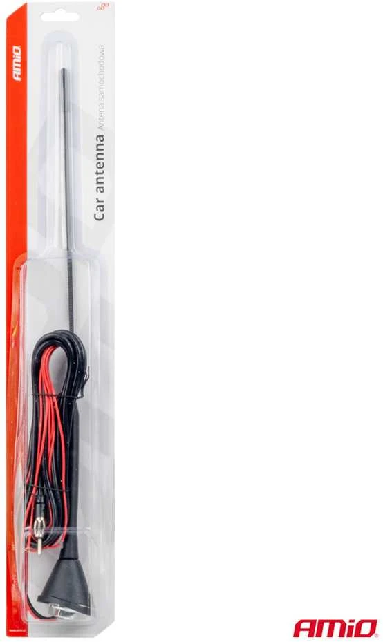 Automobilinė antena 40 cm su stiprintuvu, ANT08 AMIO-01511