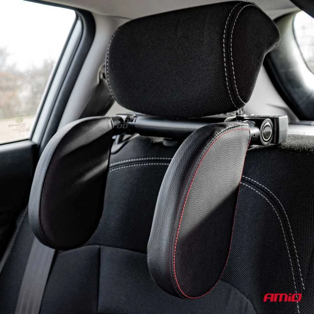Automobilinė miego atrama galvai, odos stiliaus AMIO-02957