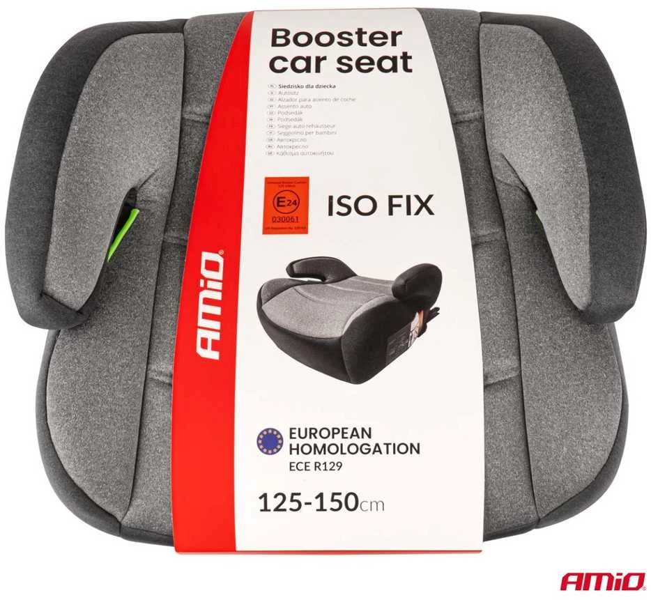 Automobilinės kėdutės paaukštinimas vaikams 125–150 cm ISOFIX ECE R129 I-Size, AMIO-04660