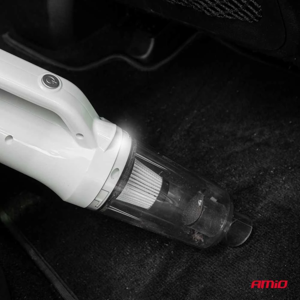 Automobilinis dulkių siurblys 12 V, 60 W, su HEPA filtru, 5kPa AMIO-03691