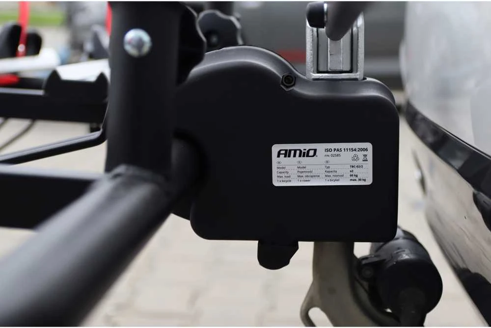 Automobilinis dviračių laikiklis ant kablio E-Bike – 2 dviračiams TBC-02/2 AMIO-02585