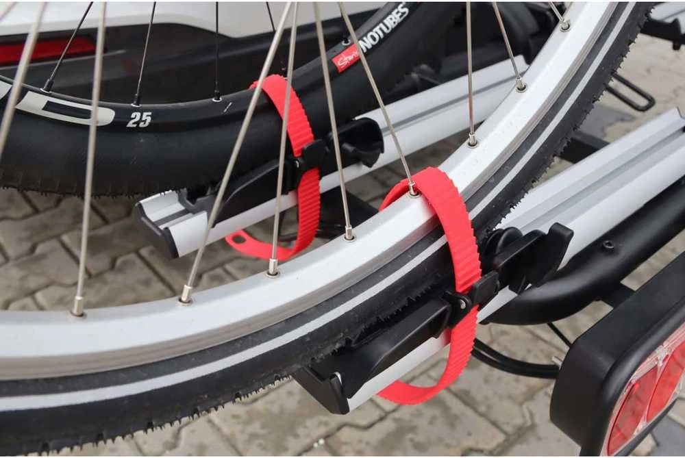 Automobilinis dviračių laikiklis ant kablio E-Bike – 2 dviračiams TBC-02/2 AMIO-02585