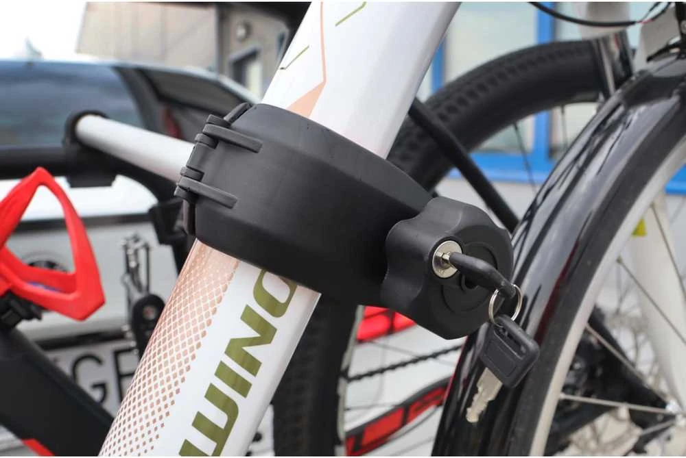 Automobilinis dviračių laikiklis ant kablio E-Bike – 2 dviračiams TBC-02/2 AMIO-02585