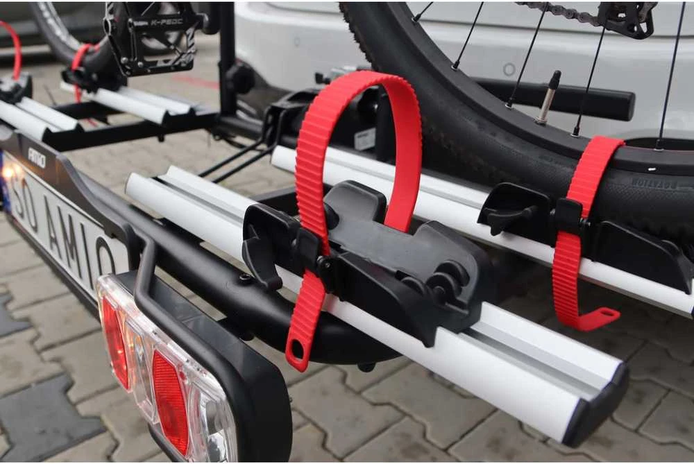 Automobilinis dviračių laikiklis ant kablio E-Bike – 2 dviračiams TBC-02/2 AMIO-02585