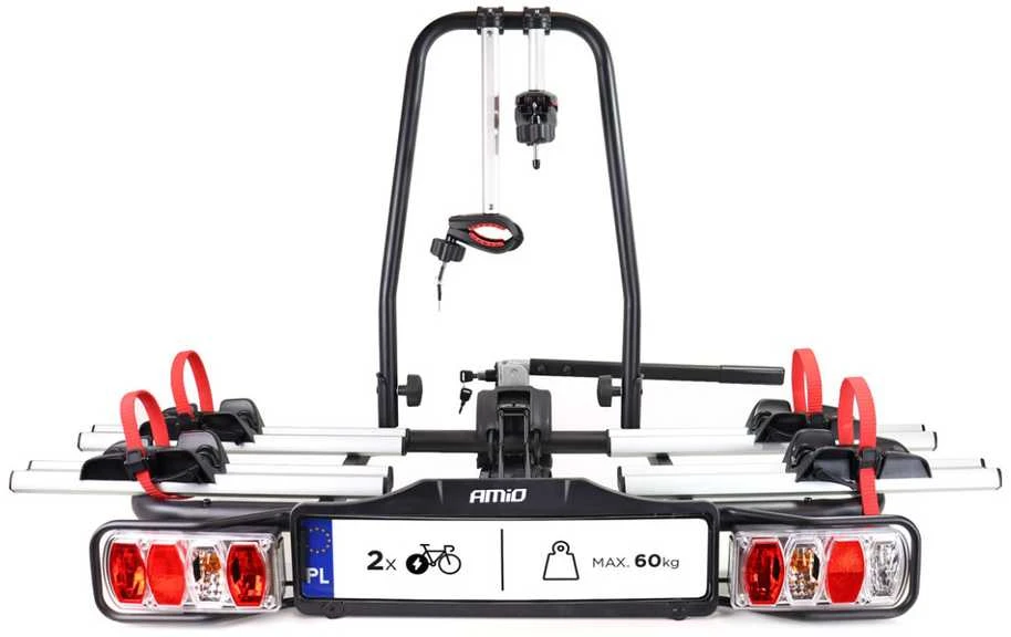 Automobilinis dviračių laikiklis ant kablio E-Bike – 2 dviračiams TBC-02/2 AMIO-02585
