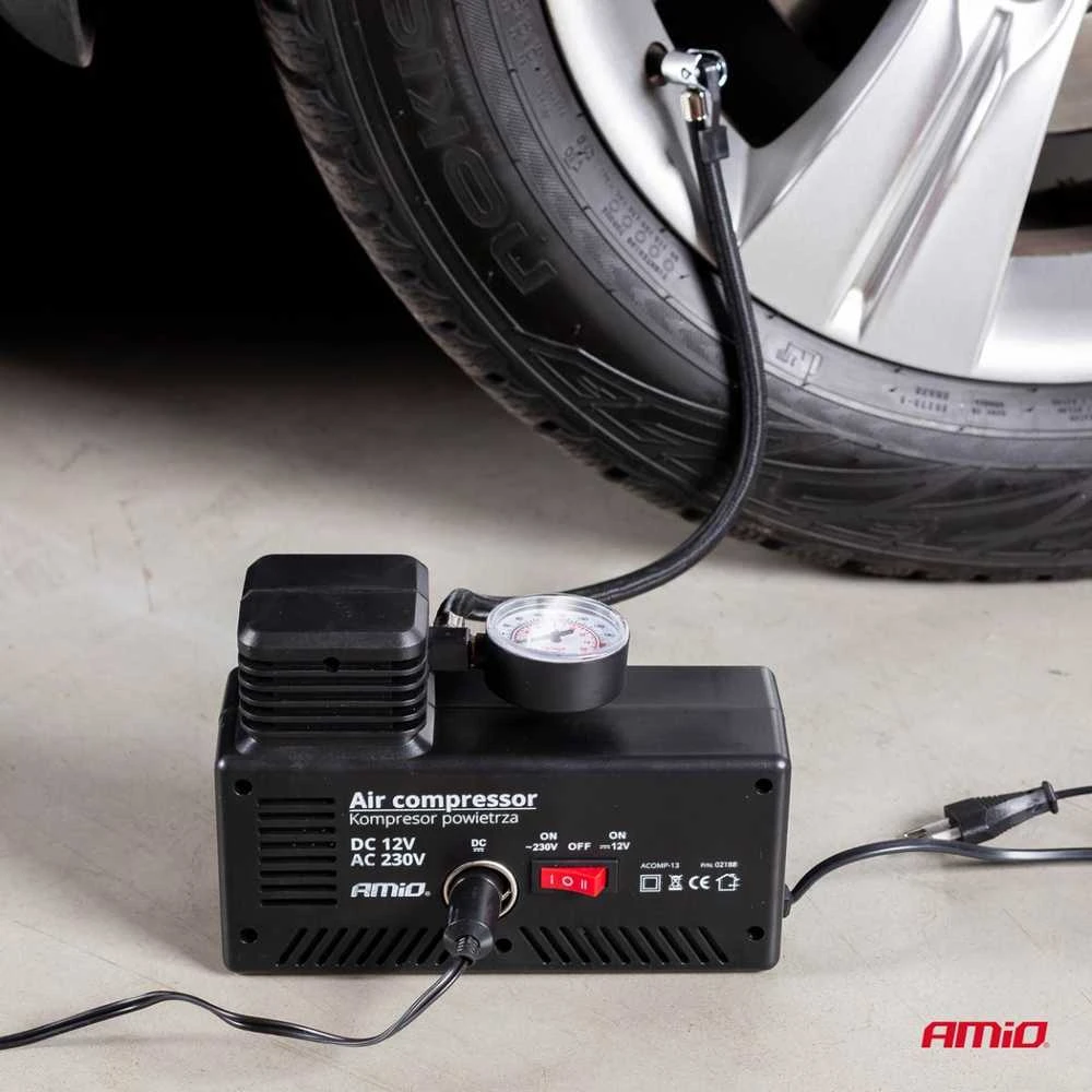 Automobilinis kompresorius 12V / 230V, AMIO-02188