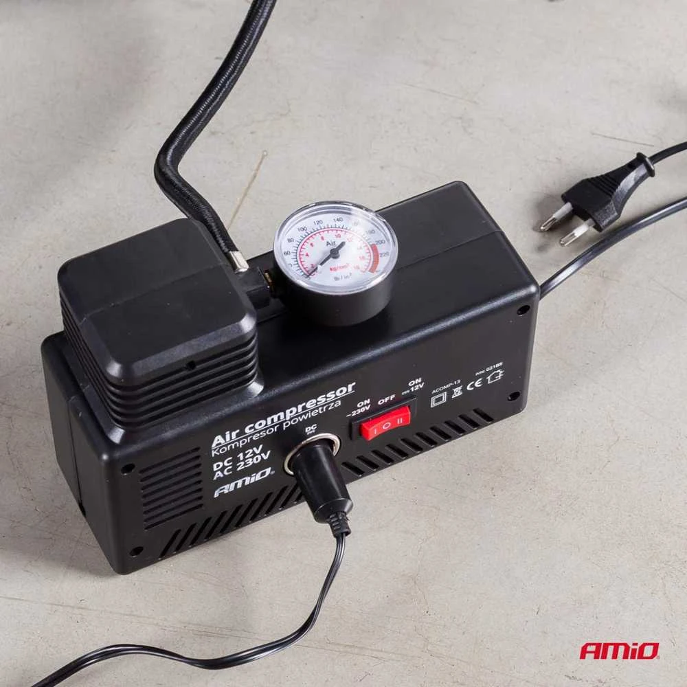 Automobilinis kompresorius 12V / 230V, AMIO-02188