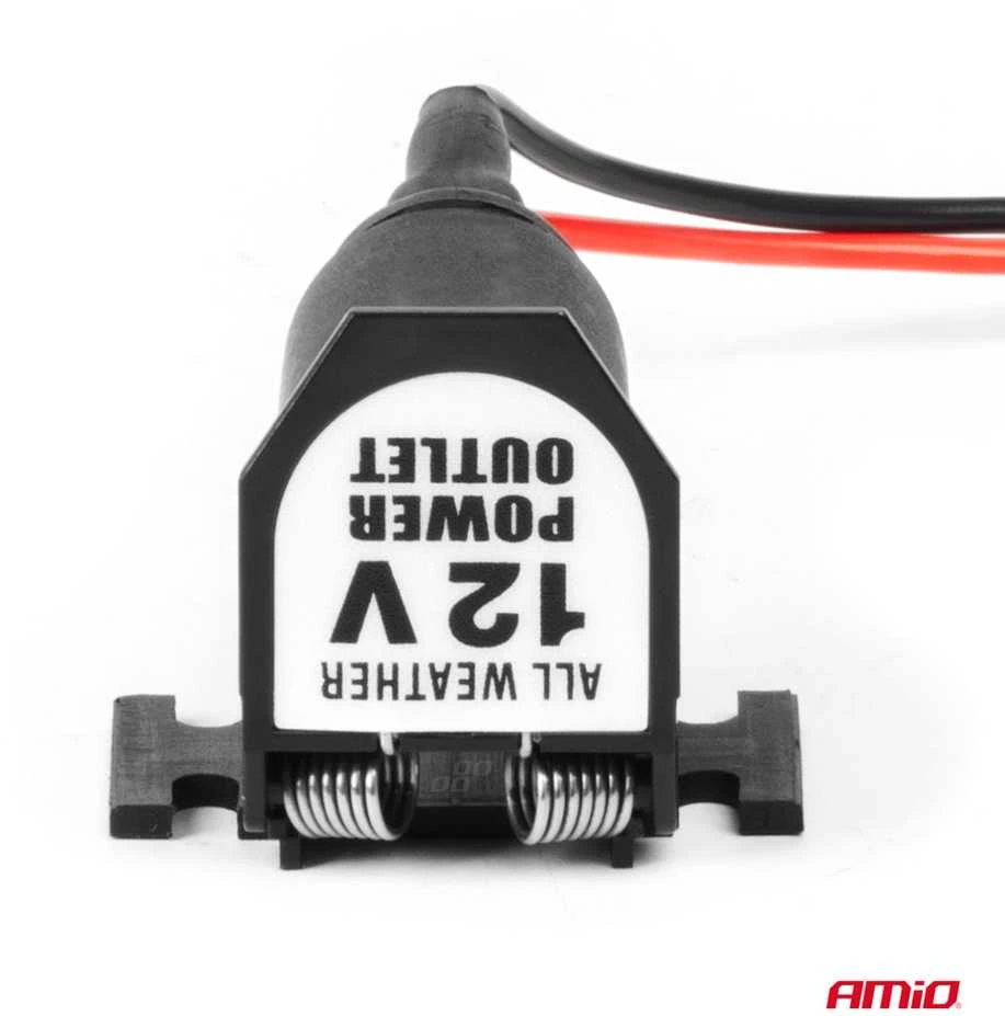 Automobilinis maitinimo lizdas su dangteliu 12/24V AMIO-04128
