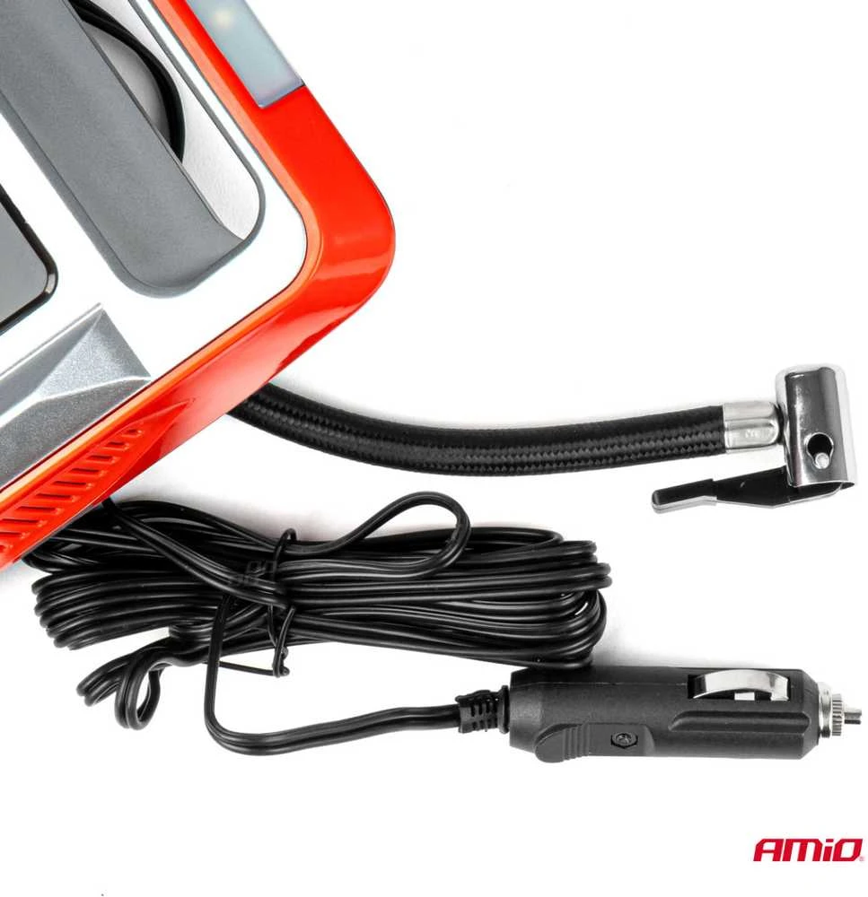 Automobilinis oro kompresorius 12 V, LCD, LED, AMIO-03268