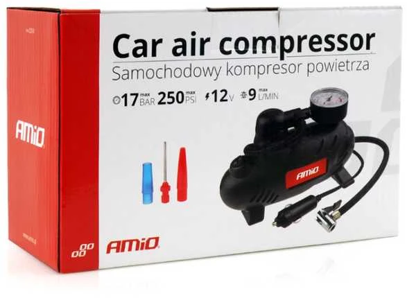 Automobilinis oro kompresorius su LED apšvietimu 12V ACOMP-07 AMIO-02181