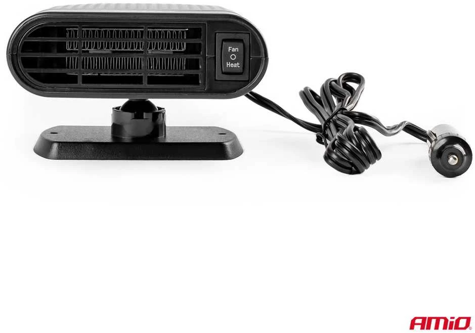 Automobilinis šildytuvas su ventiliatoriumi 12V 150W AMIO-02899