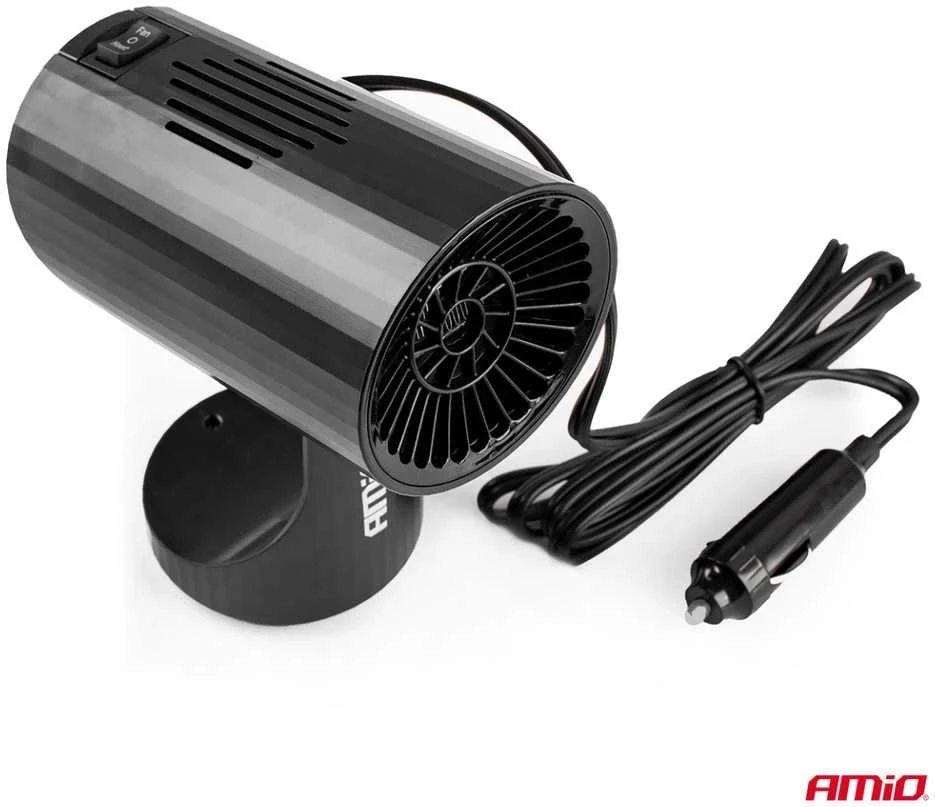 Automobilinis šildytuvas su ventiliatoriumi 12V 150W AMIO-02898