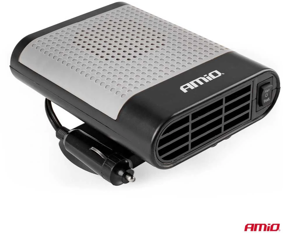 Automobilinis šildytuvas su ventiliatoriumi 12V 150W AMIO-02899