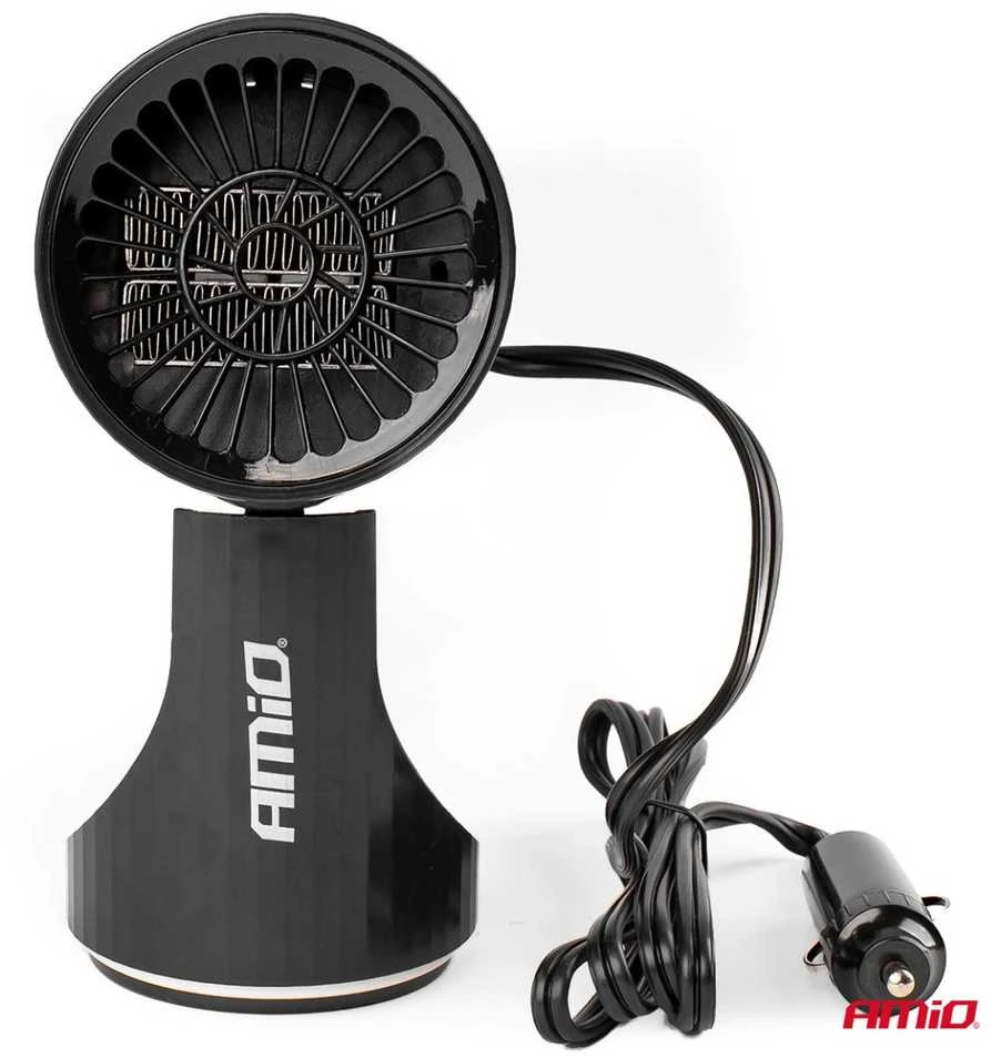 Automobilinis šildytuvas su ventiliatoriumi 12V 150W AMIO-02898