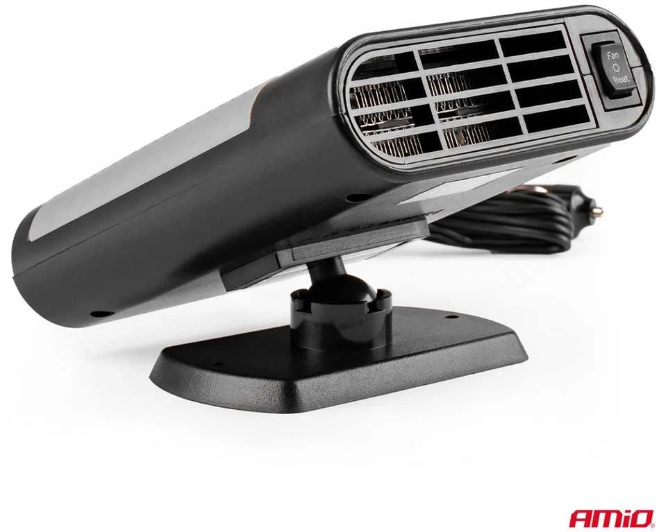 Automobilinis šildytuvas su ventiliatoriumi 12V 150W AMIO-02899