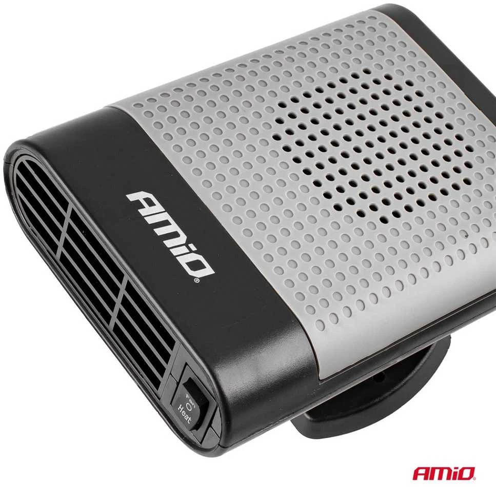 Automobilinis šildytuvas su ventiliatoriumi 12V 150W AMIO-02899