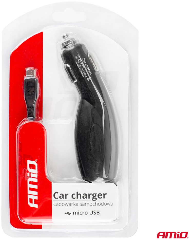 Automobilinis mikro USB įkroviklis pch-06 amio-01265