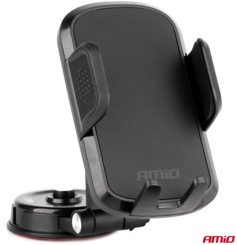 Automobilinis telefono laikiklis ant prietaisų skydelio, pasisukantis 360° AMIO-04137