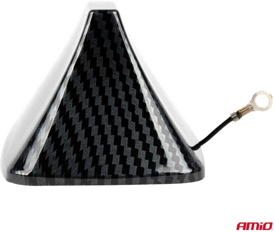 Automobilio antena „Shark Fin“ su anglies pluošto dangčiu AMIO-04156