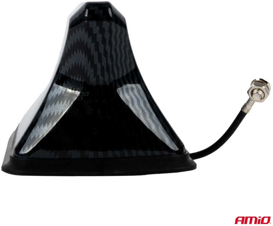 Automobilio antena „Shark Fin“ su anglies pluošto dangčiu AMIO-04158