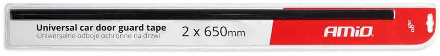 Automobilio durų apsauginė juosta U formos, 2 vnt., 2 × 650 mm AMIO-02233