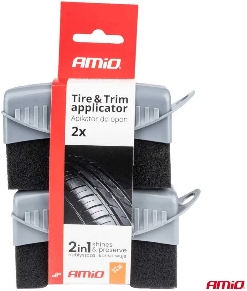 Automobilio padangų aplikatorius, minkšta kempinė, 2 vnt., AMIO-04019