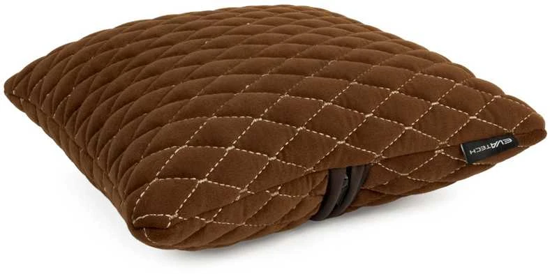 Automobilio pagalvė EVAtech 30x30 cm - ruda / rudos siūlės