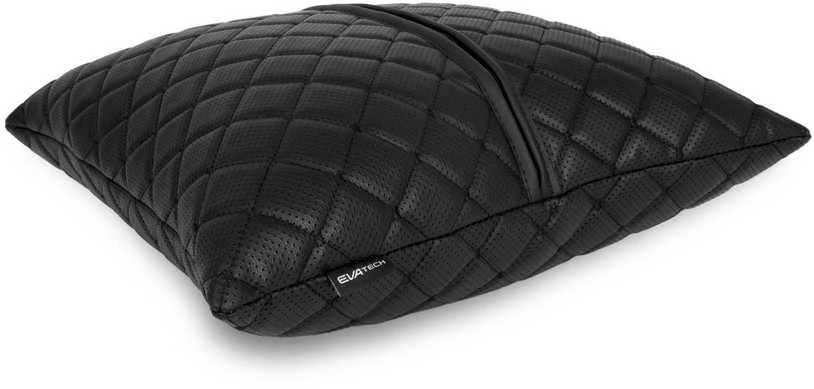 Automobilio pagalvė EVAtech ECO 40x40 cm - juoda / juodos siūlės