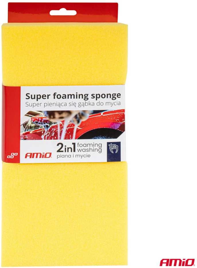 Automobilio plovimo kempinė, minkšta, super putojanti, 28x14x7 mm AMiO-03842