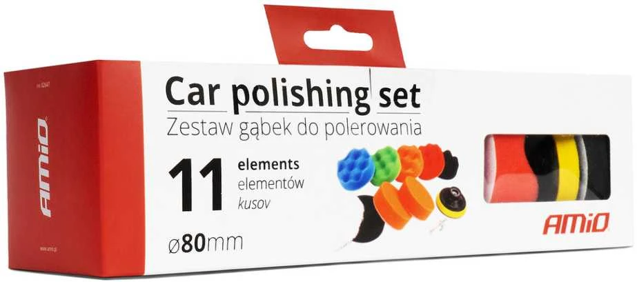 Automobilio poliravimo diskų komplektas 8 vnt. x 80 mm AMIO-02647