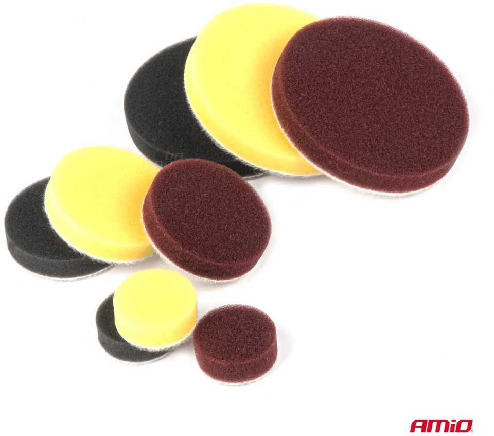 Automobilio poliravimo rinkinys, 15 vnt. AMIO-03700