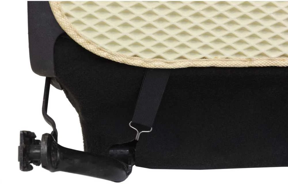 Automobilio sėdynės atlošo apsauga nuo vaikų EVAtech 68x46 cm - kreminė / kreminiai kraštai