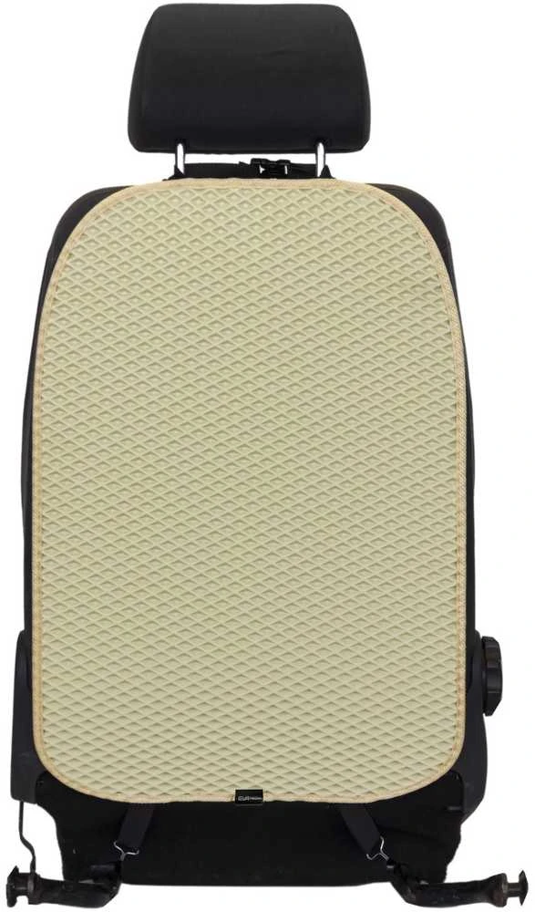Automobilio sėdynės atlošo apsauga nuo vaikų EVAtech 68x46 cm - kreminė / kreminiai kraštai