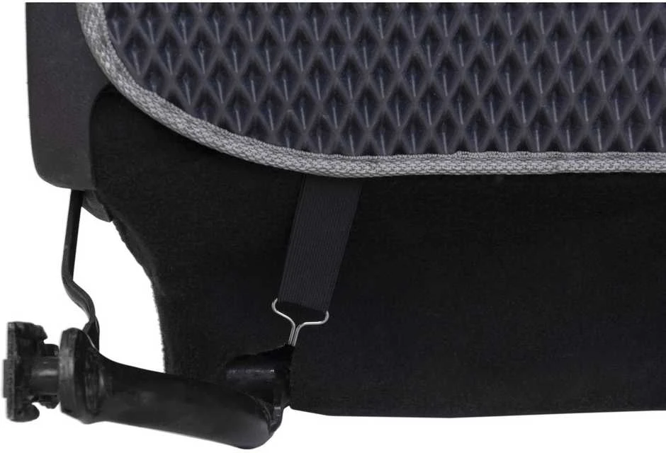 Automobilio sėdynės atlošo apsauga nuo vaikų EVAtech 68x46 cm - pilka / pilki kraštai