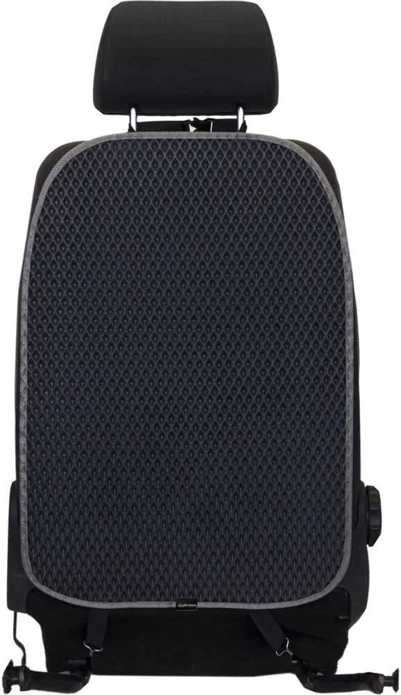Automobilio sėdynės atlošo apsauga nuo vaikų EVAtech 68x46 cm - pilka / pilki kraštai