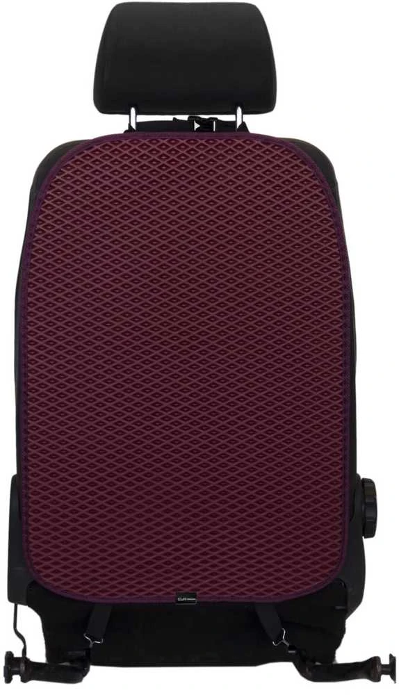 Automobilio sėdynės atlošo apsauga nuo vaikų EVAtech 68x46 cm - vyšninė / vyšniniai kraštai