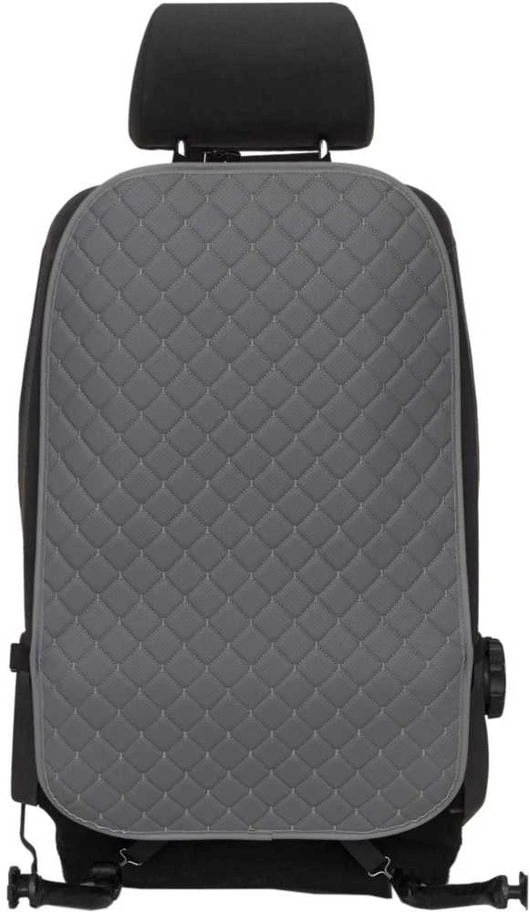 Automobilio sėdynės atlošo apsauga nuo vaikų EVAtech ECO 75x46 cm - pilka / pilki kraštai / pilkos siūlės