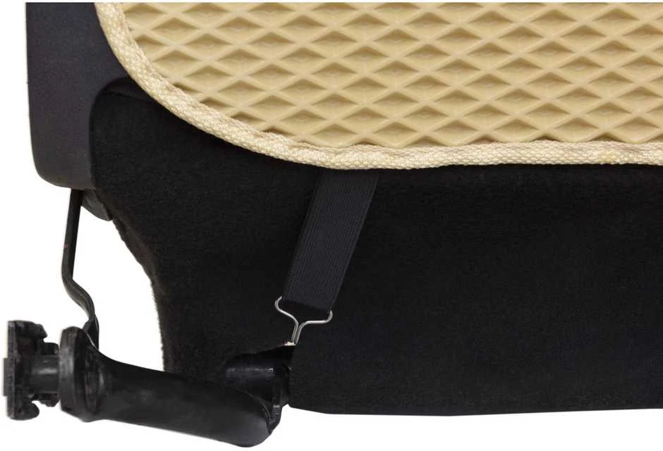Automobilio sėdynės atlošo apsauga nuo vaikų EVAtech 68x46 cm - smėlio / smėlio kraštai
