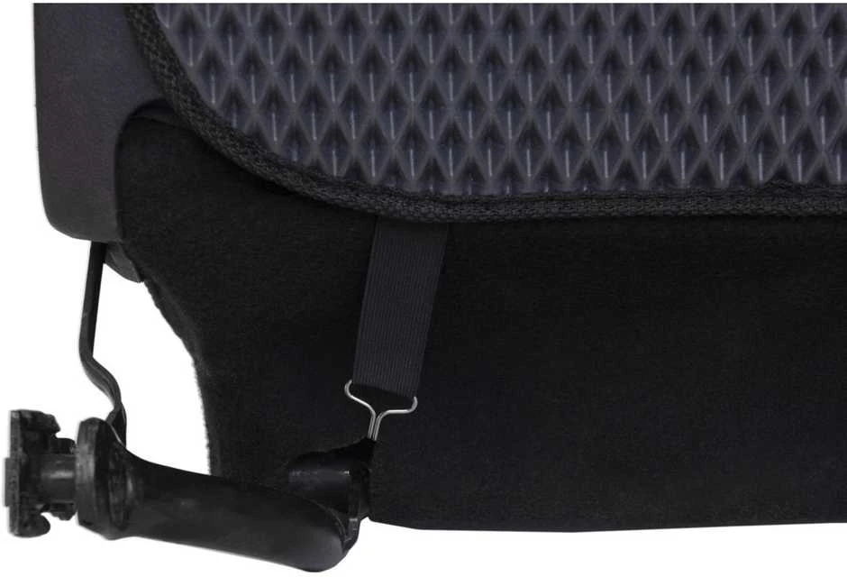 Automobilio sėdynės atlošo apsauga nuo vaikų EVAtech 68x46 cm - pilka / juodi kraštai