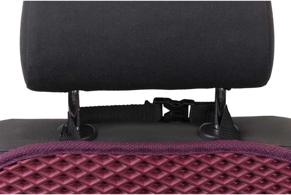 Automobilio sėdynės atlošo apsauga nuo vaikų EVAtech 68x46 cm - vyšninė / vyšniniai kraštai