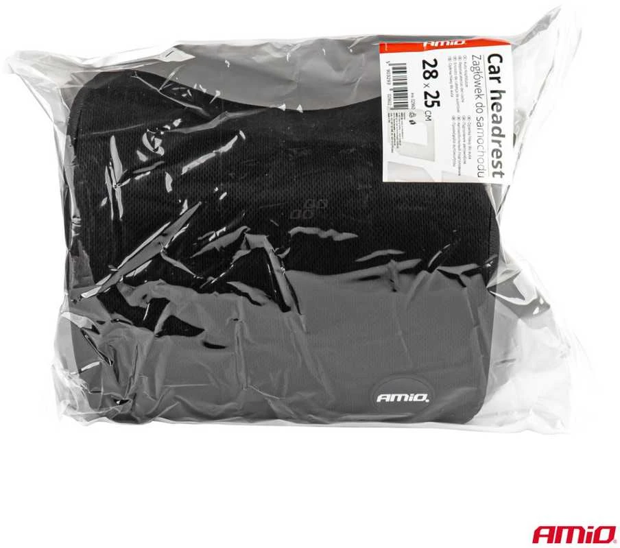 Automobilio sėdynės galvos atramos pagalvė su MEMORY putomis, juoda, CSH-04 AMIO-02960