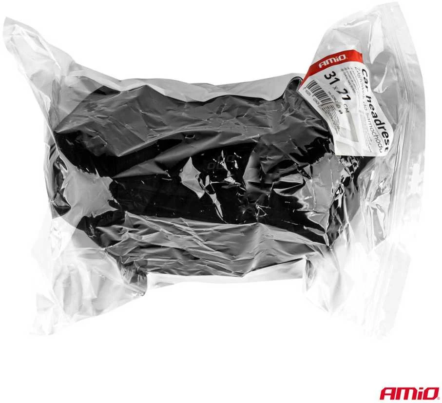 Automobilio sėdynės galvos atramos pagalvė su MEMORY putomis, juoda, CSH-06 AMIO-02962