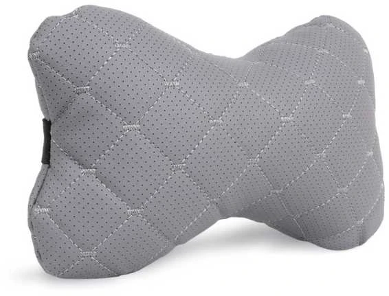 Automobilio sėdynės galvos atramos pagalvė EVAtech ECO 27x16 cm - pilka / pilkos siūlės