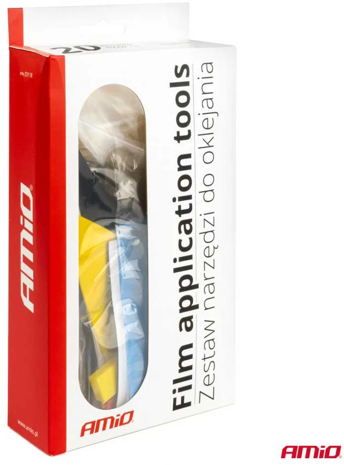 Automobilių plėvelės klijavimo įrankių rinkinys 24 vnt., AMIO-03118