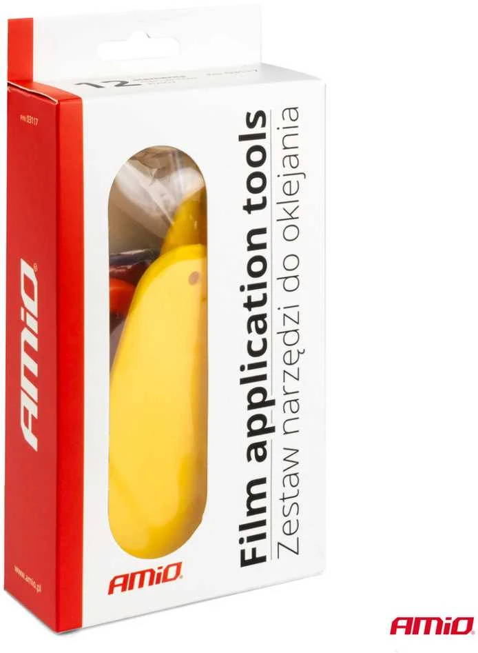 Automobilių plėvelės klijavimo įrankių rinkinys 8 vnt., AMIO-03117