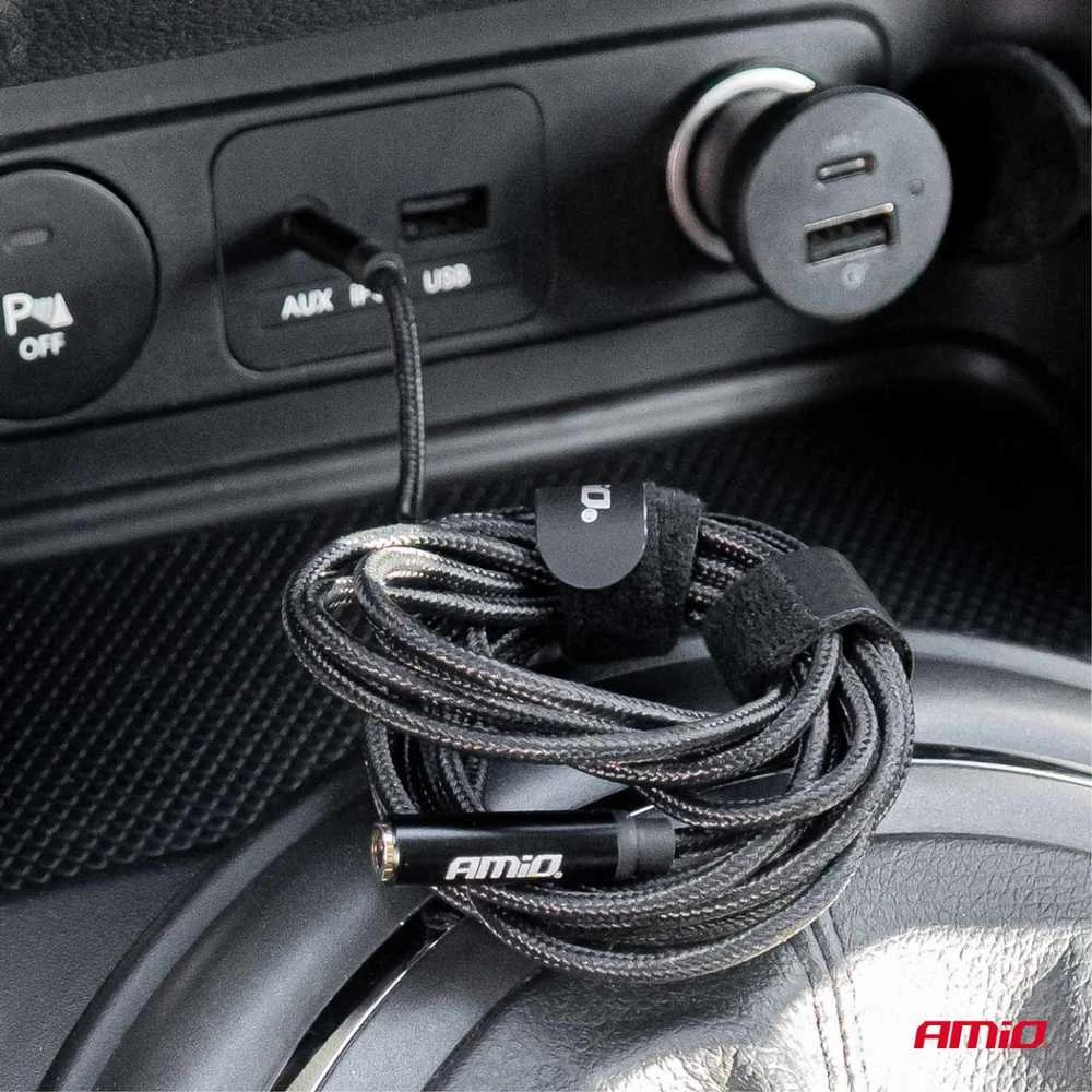 AUX 3.5 mm pratęsimo laidas 2 m – male į female, AMIO-04296
