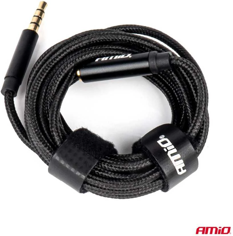 AUX 3.5 mm pratęsimo laidas 2 m – male į female, AMIO-04296