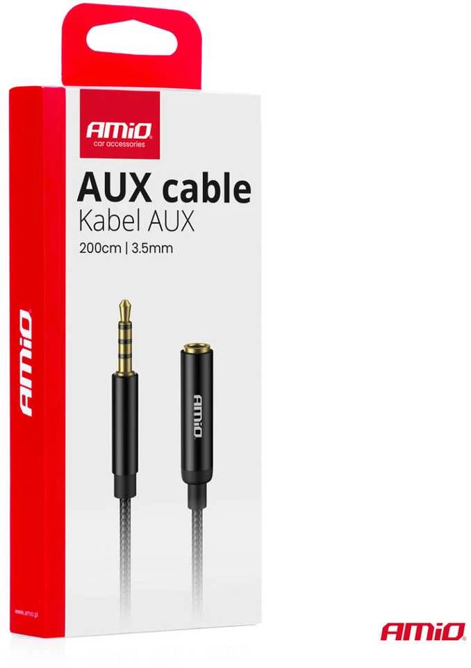 AUX 3.5 mm pratęsimo laidas 2 m – male į female, AMIO-04296