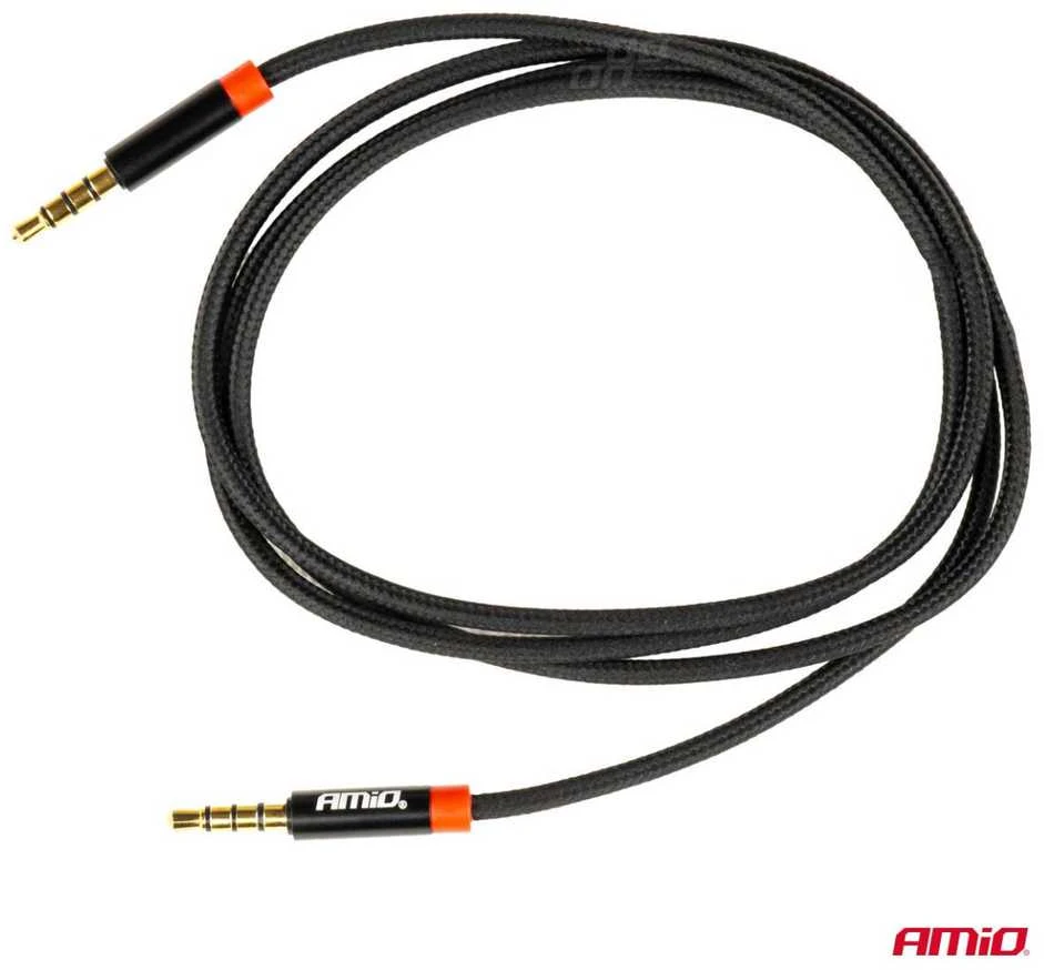AUX kabelis Mini Jack–Jack 3,5 mm 100cm AMIO-03269